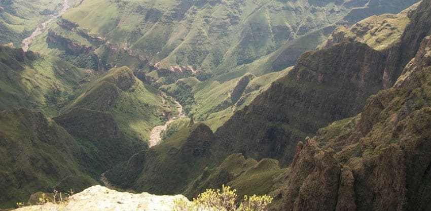 Road survey in the Bergville area, Drakensberg